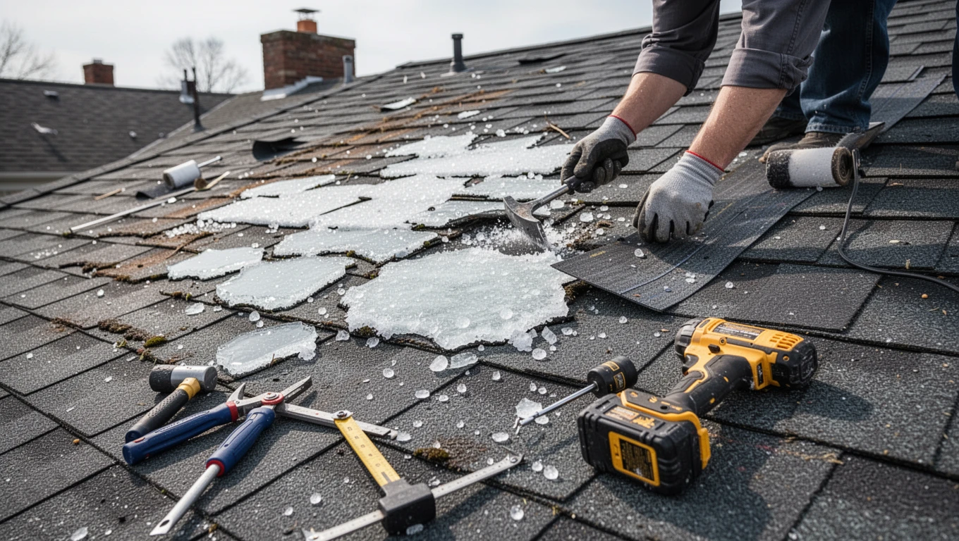 Hail Damage Roof Repair